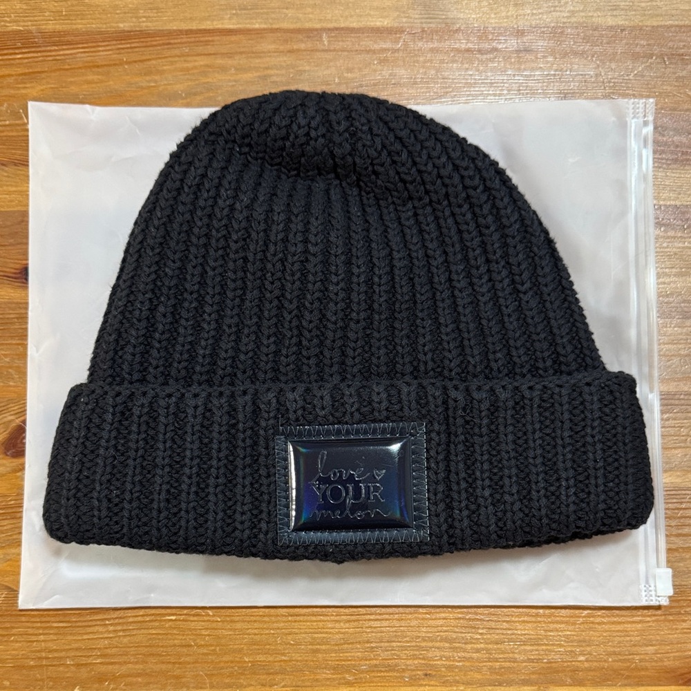 Love Your Melon Classic Black Beanie